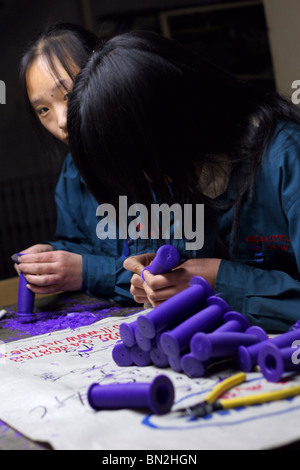 China, Beijing, Fahrrad-Fabrik Stockfoto