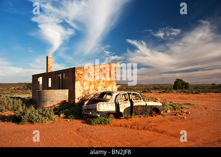 Alte verlassene Ruine Silverton Stockfoto