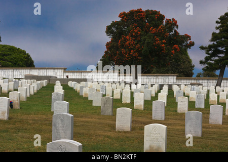 Rosencrans Staatsangehörig-Kirchhof, Point Loma, San Diego, Kalifornien Stockfoto