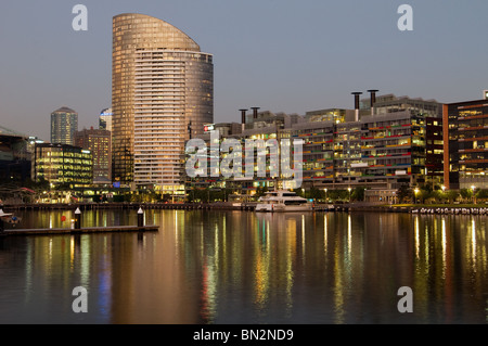 Docklands Szene, Melbourne, Australien Stockfoto