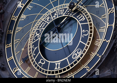 Die Prager astronomische Uhr in der Altstadt Stockfoto