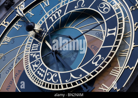 Die Prager astronomische Uhr in der Altstadt Stockfoto