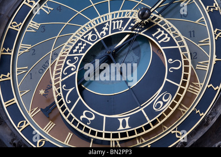 Die Prager astronomische Uhr in der Altstadt Stockfoto