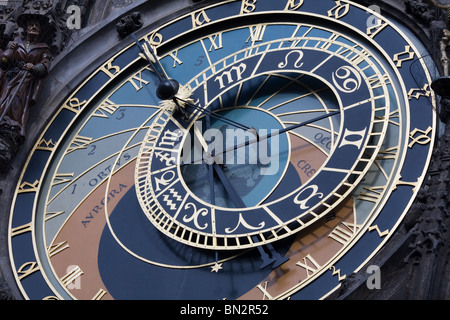 Die Prager astronomische Uhr in der Altstadt Stockfoto