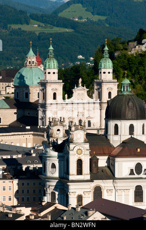 Kirchtürme Salzburg, Österreich. Stockfoto