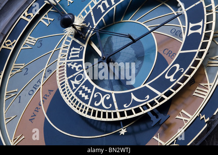 Die Prager astronomische Uhr in der Altstadt Stockfoto