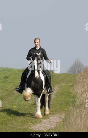 Reiten-Frau Stockfoto