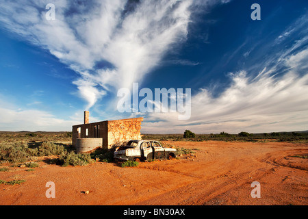 Alte verlassene Ruine Silverton Stockfoto