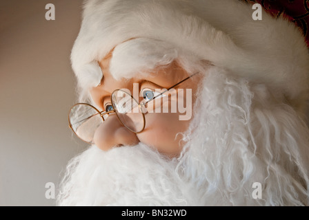 Lebensgroß Weihnachtsmann Figur in Store-Display, Orlando, Florida, USA Stockfoto