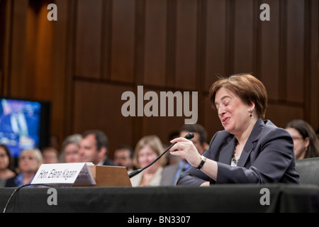29. Juni 2010 - Washington, DC - Anhörung des US-Supreme Court nominierte Elena Kagan Stockfoto