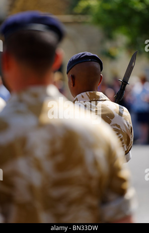 Die Royal Logistic Corps auf der Parade. Stockfoto
