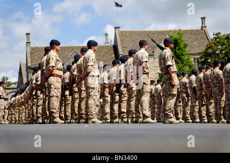 Die Royal Logistic Corps auf der Parade. Stockfoto