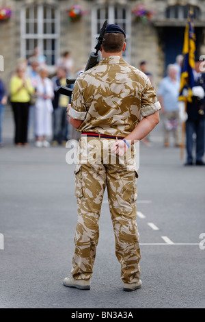 Bei einfachen   The Royal Logistic Corps auf der Parade. Stockfoto