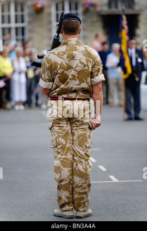 Achtung - die Royal Logistic Corps auf der Parade. Stockfoto