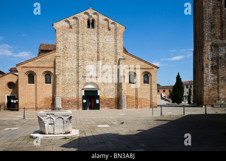 Santa Maria e San Donato, wichtigsten Fassade, Murano, Venedig, Italien Stockfoto