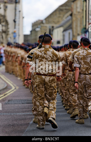 Die Royal Logistic Corps auf der Parade. Stockfoto