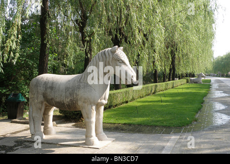 Ming-Gräber, Geister Weg, Peking, China Stockfoto