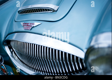 Austin Healey 3000 MkII Grill Mütze / Haube Detail Stockfoto