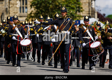 Die Royal Logistic Corps Band auf der Parade. Stockfoto