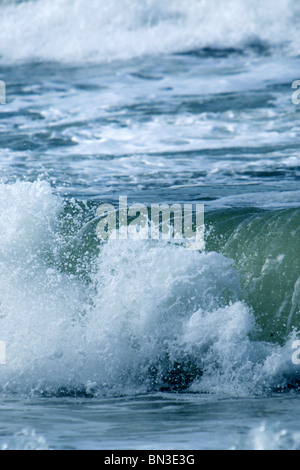 Wellen brechen, Nordsee, Nahaufnahme Stockfoto