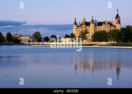 Schweriner Schloss, Schwerin, Mecklenburg-Western Pomerania, Deutschland Stockfoto