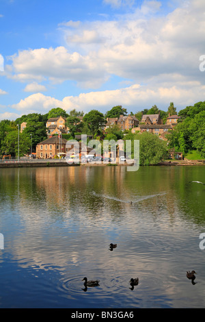 Newmillerdam und den See im Newmillerdam Country Park, Wakefield, West Yorkshire, England, Vereinigtes Königreich. Stockfoto