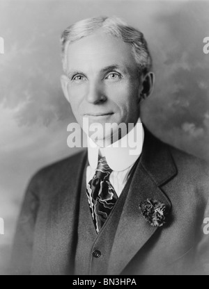 Portrait-Foto ca. 1910er Jahre amerikanische Geschäftsmann Henry Ford (1863-1947) - Gründer der Ford Motor Company. Stockfoto