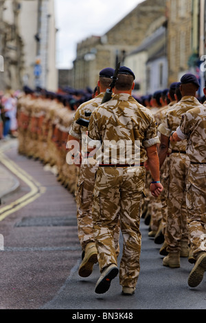 Die Royal Logistic Corps auf der Parade. Stockfoto