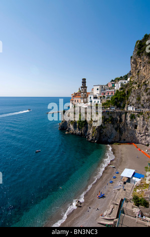 Collegiata di Santa Maria Maddalena Penitente, Atrani, Amalfi Küste, Kampanien, Italien, Europa Stockfoto