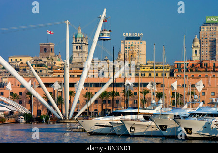 Hafen von Genua, Ligurien, Italien, Europa Stockfoto