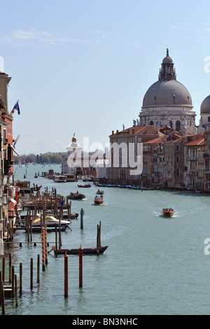 Canal Grande und Santa Maria della Salute, Venedig, Italien, Europa Stockfoto