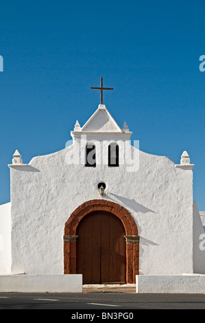 Eremita de Nuestra Señora del Socorro, Tiagua, Lanzarote, Kanarische Inseln, Spanien, Europa Stockfoto
