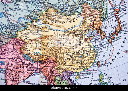 Karte von China. China Karte. Stockfoto