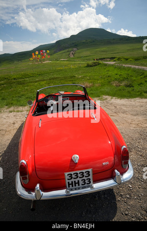 Ein Alpha Romeo Giulietta Spider Auto, Modell 1600 (Frankreich). Alfa Romeo Giulietta Spider 1600 (Frankreich). Stockfoto