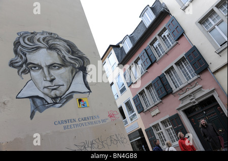 Bonn Beethovens Geburtshaus Deutschland Deutschland Europa Stockfoto