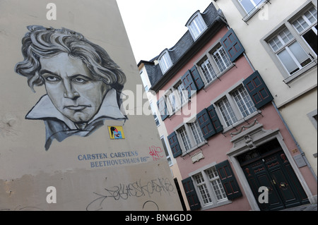 Bonn Beethovens Geburtshaus Deutschland Deutschland Europa Stockfoto