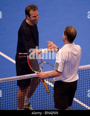 LONDON ENGLAND, Dezember 2010 das ATP Aegon Masters-Tennisturnier in der Royal Albert Hall London statt. Stockfoto