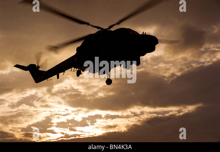 Lynx-Hubschrauber von der dänischen Marine Stockfoto