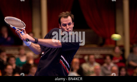 LONDON ENGLAND, Dezember 2010 das ATP Aegon Masters-Tennisturnier in der Royal Albert Hall London statt. Stockfoto