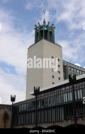 Turm der Stadthalle Newcastle Upon Tyne England Juni 2010 Stockfoto