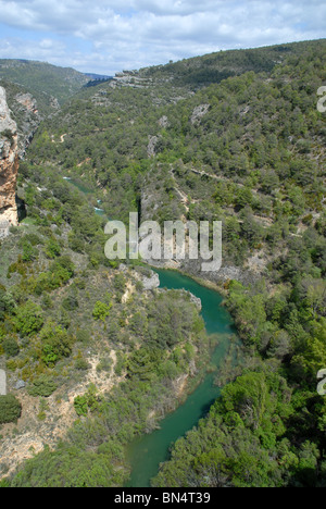 Fluss Júcar, Serrania de Cuenca, Kastilien-La Mancha, Spanien Stockfoto