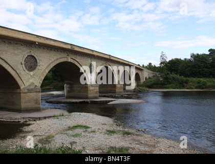 Coldstream Brücke über den Fluss Tweed Schottland juni 2010 Stockfoto