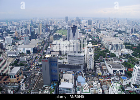 Ein Blick vom 88. Stock Galerie von revolvierenden "Baiyoke Sky Hotel"-Thailands höchste Hotel Stockfoto