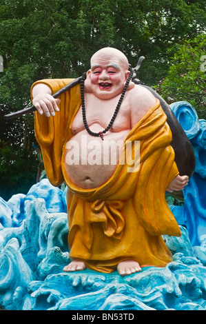 Laughing Buddha Haw Par Villa Tiger Balm Gardens-Singapur Stockfoto