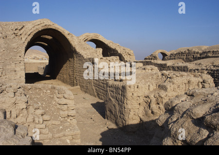 Ramesseum. Tempelbezirk zur Scheunen oder Hallen. Ägypten. Stockfoto