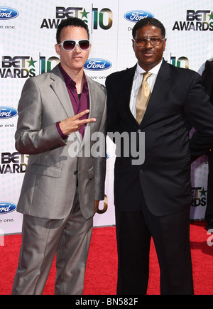 CHRISTOPHER REID CHRISTOPHER MARTIN AKA KID N PLAY BET AWARDS 10 Ankünfte DOWNTOWN LOS ANGELES CA 27. Juni 2010 Stockfoto