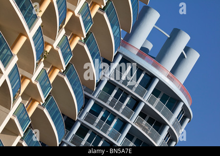 Mitte Aufstieg Eigentumswohnungen in Miami Beach, Florida, USA Stockfoto