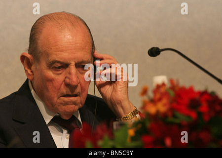 Raymond Barre, Mitte-rechts-französischer Politiker und Wirtschaftswissenschaftler, ehemaliger Premierminister von Frankreich. Stockfoto