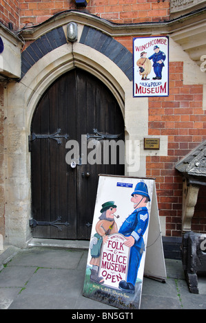 Winchcombe Folk & Polizei-Museum, das alte Rathaus, hohe Straße, Winchcombe, Gloucestershire, England, Vereinigtes Königreich Stockfoto