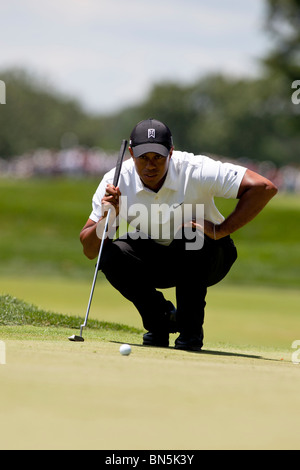 Tiger Woods auf der 2010-AT&T-nationaler Wettbewerb Stockfoto